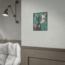 Load image into Gallery viewer, Rolled Poster — Moody Cat & Moon Art Print with 'That's Happened To You, But It's Not Your Fault' Quote