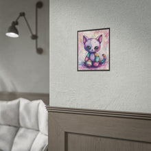 Load image into Gallery viewer, Creepy Cute Voodoo Kitten Poster – Gothic Patchwork Cat Wall Art