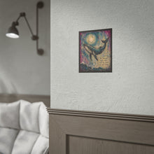 Load image into Gallery viewer, Whale Night Sky Poster – "The darkest nights often hold the stars we need most" Rolled Art Print