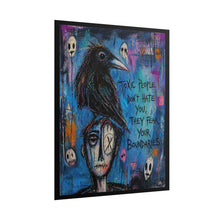 Load image into Gallery viewer, Rolled Poster — "Toxic People Don't Hate You, They Fear Your Boundaries" Raven Art Print