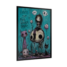 Load image into Gallery viewer, Haters Just Fuel Weirder Dreams Rolled Poster — Gothic Whimsical Creature Fantasy Wall Art