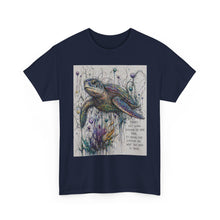 Load image into Gallery viewer, Sea Turtle Art Tee — Inspirational Ocean Wildlife Graphic Shirt