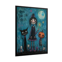 Load image into Gallery viewer, Rolled Poster — Whimsical Gothic Halloween Art "Make Your Own Magic"