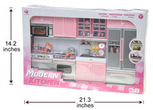 Load image into Gallery viewer, Battery Operated Modern Kitchen Playset W/ Dishwasher And Microwave
