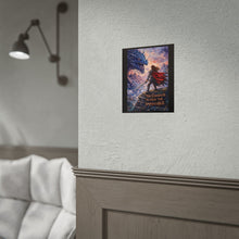 Load image into Gallery viewer, Rolled Poster — 'The Courage to Face the Impossible' Fantasy Dragon Knight Art Print