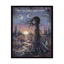 Load image into Gallery viewer, Rolled Poster — "From the Cracks, Light Enters" Gothic Fantasy Art Print