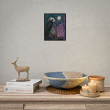 Load image into Gallery viewer, Survivor Crow Poster — 'The Scars You Can't See' Gothic Art Print