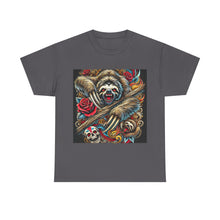 Load image into Gallery viewer, Killer Sloth Skulls Roses Wild T-Shirt - Size S - 5XL