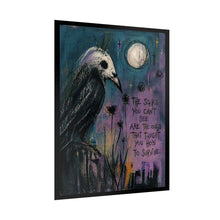 Load image into Gallery viewer, Survivor Crow Poster — 'The Scars You Can't See' Gothic Art Print