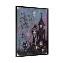 Load image into Gallery viewer, Dream Different Walk Strange Rolled Poster — Gothic Whimsical Haunted Fantasy Wall Art