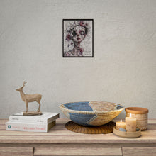 Load image into Gallery viewer, Rolled Poster — Gothic Portrait Art Print with Quote