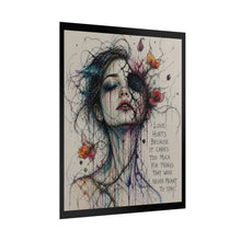 Load image into Gallery viewer, Rolled Poster — ‘Love Hurts’ Watercolor Portrait Art Print