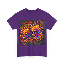 Load image into Gallery viewer, Flaming Skulls T-Shirt - Size S - 5XL