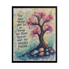 Load image into Gallery viewer, Grow & Bloom Tree: You Grow Through What You Go Through - Bloming Tree Art