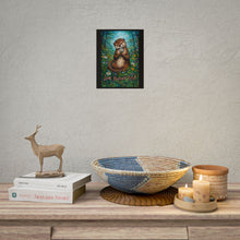 Load image into Gallery viewer, Love Yourself First Otter Poster — Whimsical Self-Care Rolled Art Print