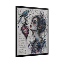 Load image into Gallery viewer, "Love Doesn't Destroy You All At Once" Wall Art | Anatomical Heart Print