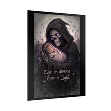 Load image into Gallery viewer, Rolled Poster — Grim Reaper Cradling Baby "Even in Darkness There is Light"