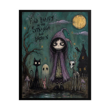 Load image into Gallery viewer, Find Beauty in the Strange and Broken Poster — Gothic Cute Rolled Art Print