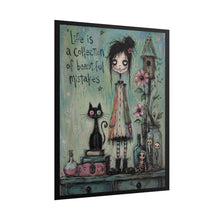 Load image into Gallery viewer, Life Is a Collection of Beautiful Mistakes Rolled Poster — Gothic Artistic Fantasy Wall Decor