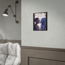 Load image into Gallery viewer, Skeleton Lovers Poster — "Love feels like a dream you never want to wake up from" Romantic Goth Wall Art (Rolled Poster)
