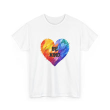 Load image into Gallery viewer, Be Kind Rainbow Heart T-Shirt - ALL Sizes - S - 5XL