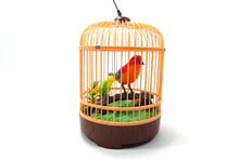 Load image into Gallery viewer, Singing & Chirping Bird In Cage - Realistic Sounds & Movements