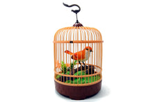 Load image into Gallery viewer, Singing & Chirping Bird In Cage - Realistic Sounds & Movements (Orange)