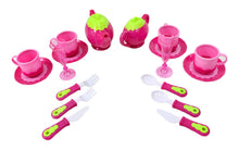 Load image into Gallery viewer, Deluxe Pink Tea Set For Kids With Tea Pots, Cups, Dishes And Kitchen Utensils (18 Pcs)