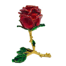 Load image into Gallery viewer, JF2034-JF Red Rose Jewelry Case  (MINIMUM OF 2)
