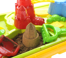 Load image into Gallery viewer, 23"Sandbox Castle 2-In-1 Sand And Water Table Beach Play Set For Kids