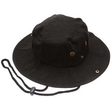 Load image into Gallery viewer, Newhattan 100% Cotton Solid Safari Bucket hats Foldable Unisex