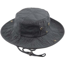 Load image into Gallery viewer, Newhattan 100% Cotton Solid Safari Bucket hats Foldable Unisex