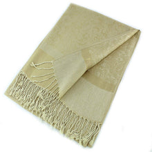Load image into Gallery viewer, Light Paisley Pashmina Scarf Shawls 018