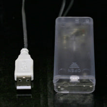 Load image into Gallery viewer, String Fairie light LED Blue copper-wire Dual power -USB or 2AA Battery (minimum of 12)