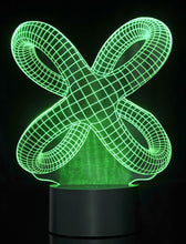 Load image into Gallery viewer, 3D Crisscross Rings Laser Cut Precision LED Lights