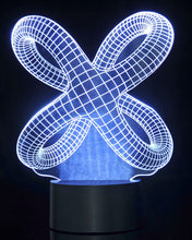 Load image into Gallery viewer, 3D Crisscross Rings Laser Cut Precision LED Lights