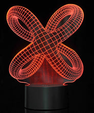 Load image into Gallery viewer, 3D Crisscross Rings Laser Cut Precision LED Lights