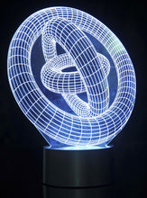 Load image into Gallery viewer, 3D Ring-In-Ring Laser Cut Precision LED Lights