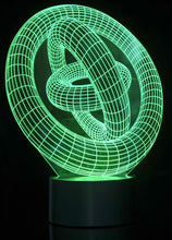 Load image into Gallery viewer, 3D Ring-In-Ring Laser Cut Precision LED Lights