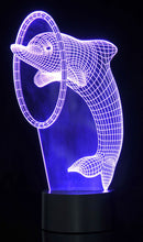 Load image into Gallery viewer, 3D Dolphin Laser Cut Precision LED Lights