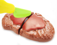 Load image into Gallery viewer, Kitchen Fun Steak And Egg Dinner Cutting Food Playset (available for purchase in increments of 1)