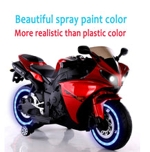 Load image into Gallery viewer, TAMCO-T1 red kids 12V motorcycle wheels with light, hand drive , PU seat, electric motorcycle Children ride on motorcycle