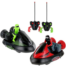 Load image into Gallery viewer, Set Of 2 Stunt Remote Control RC Battle Bumper Cars With Drivers