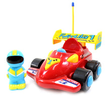 Load image into Gallery viewer, 4" Cartoon RC Formula Race Car Remote Control Toy For Toddlers (Red)
