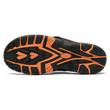 Load image into Gallery viewer, Mens Thong Sandals Indoor And Outdoor Beach Flip Flop Brown/Orange (Size 14)