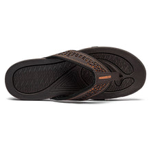 Load image into Gallery viewer, Mens Thong Sandals Indoor And Outdoor Beach Flip Flop Brown/Orange (Size 11.5)
