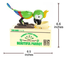 Load image into Gallery viewer, Parrot Coin Bank (Green)  (available for purchase in increments of 1)