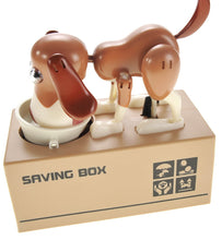 Load image into Gallery viewer, Dog Piggy Bank (White Brown)   (available for purchase in increments of 1)