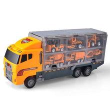 Load image into Gallery viewer, 11 In 1 Die-Cast Construction Truck Vehicle Carrier