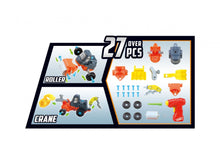 Load image into Gallery viewer, 3-In-1 Take-A Part Construction Toy Truck With Power Tool (Bulldozer + Excavator + Roller)  (available for purchase in increments of 1)